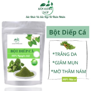 100gr Bột Diếp Cá nguyên chất - Handmade - Bột đắp mặt