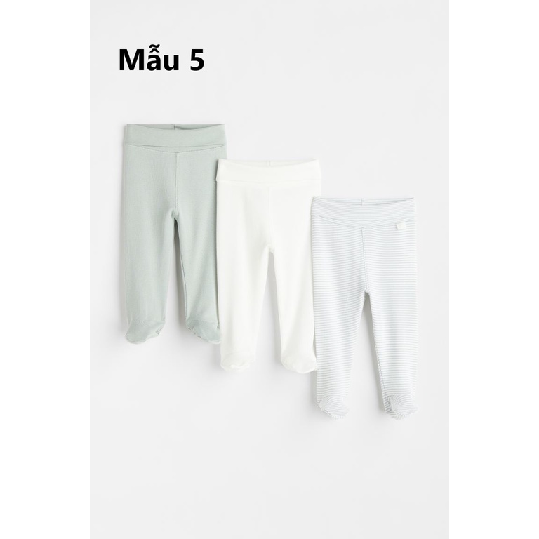 Set 3 quần thun dài bé sơ sinh, Hờ mờ US săn SALE, có nhiều mẫu, chất liệu 100% cotton