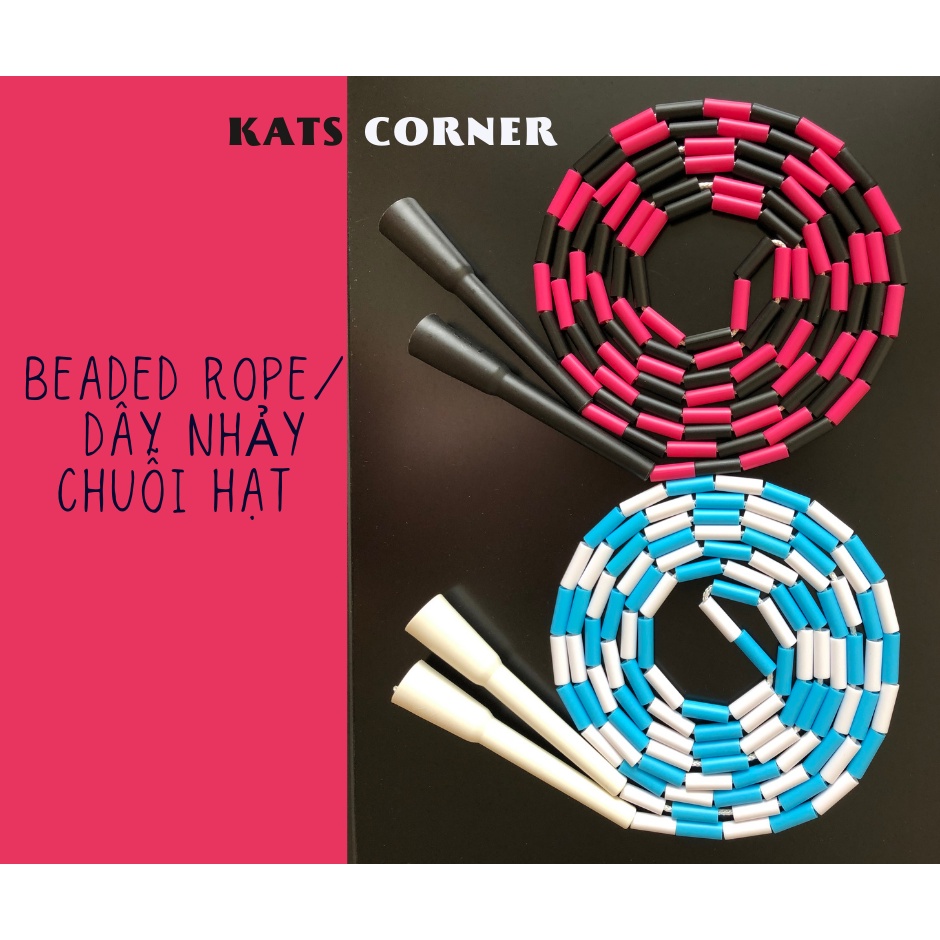 Dây nhảy Beaded rope KAT -  Dây nhảy thể thao chuỗi hạt (Bamboo rope)