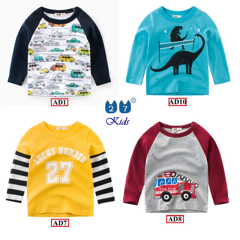 CHÍNH HÃNG - Áo Phông Dài Tay Bé Trai AD1 - 27 Kids