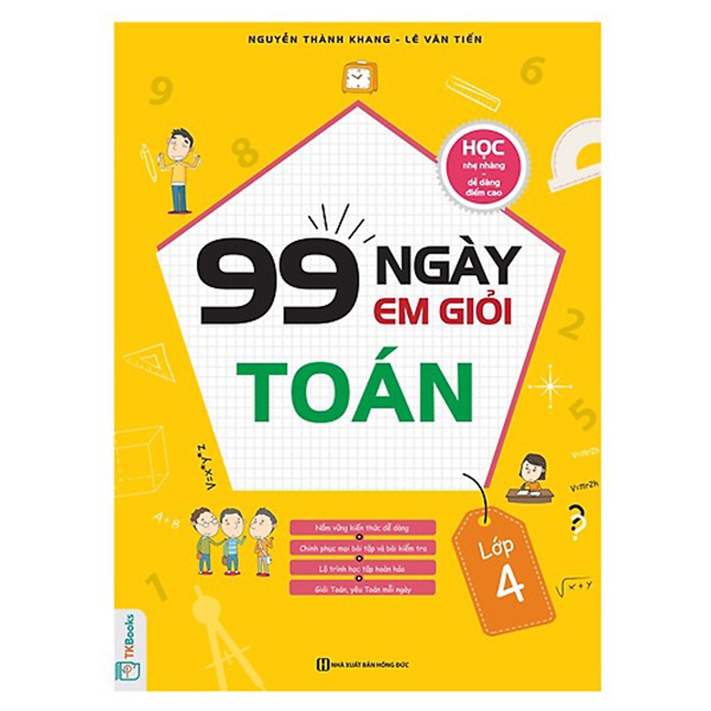 Sách - Combo 3 Cuốn 99 Ngày Em Giỏi Toán - Tiếng Việt - Tiếng Anh - lớp 4