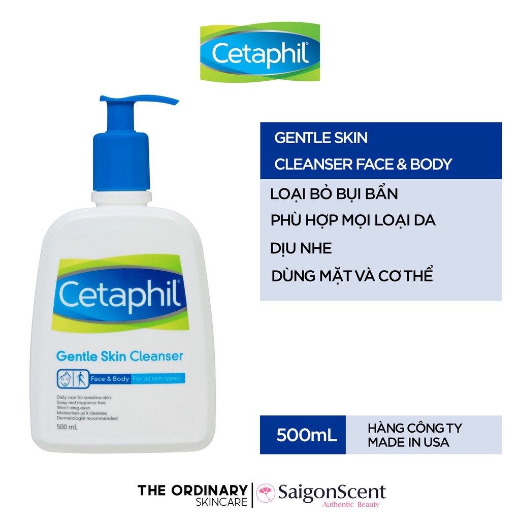 Sữa rửa mặt Cetaphil Gentle Skin Cleanser ( 500mL )