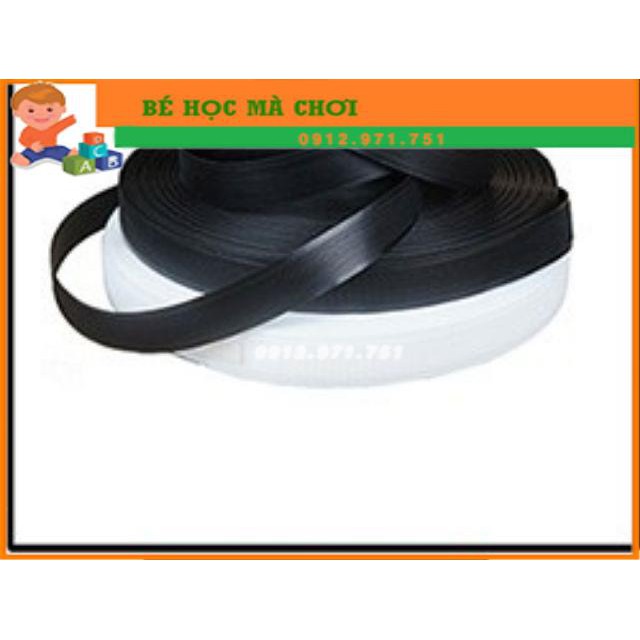 Cuộn 5 mét dính dán xé nhám gai KHÔNG KEO dùng trong may vá , thủ công - KHỔ 2CM