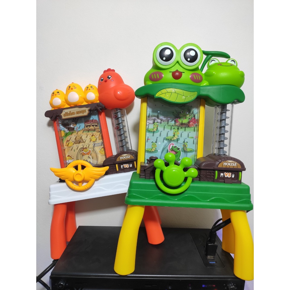 Máy hứng bi, hứng bóng cho bé hình con ếch, con gà  vui nhộn - Đồ chơi rèn luyện kỹ năng