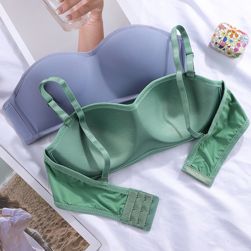 Áo ngực nữ đúc su trơn không gọng mềm mại, Áo lót nữ không dây đệm mút mỏng nâng ngực gợi cảm LANIXA A4280