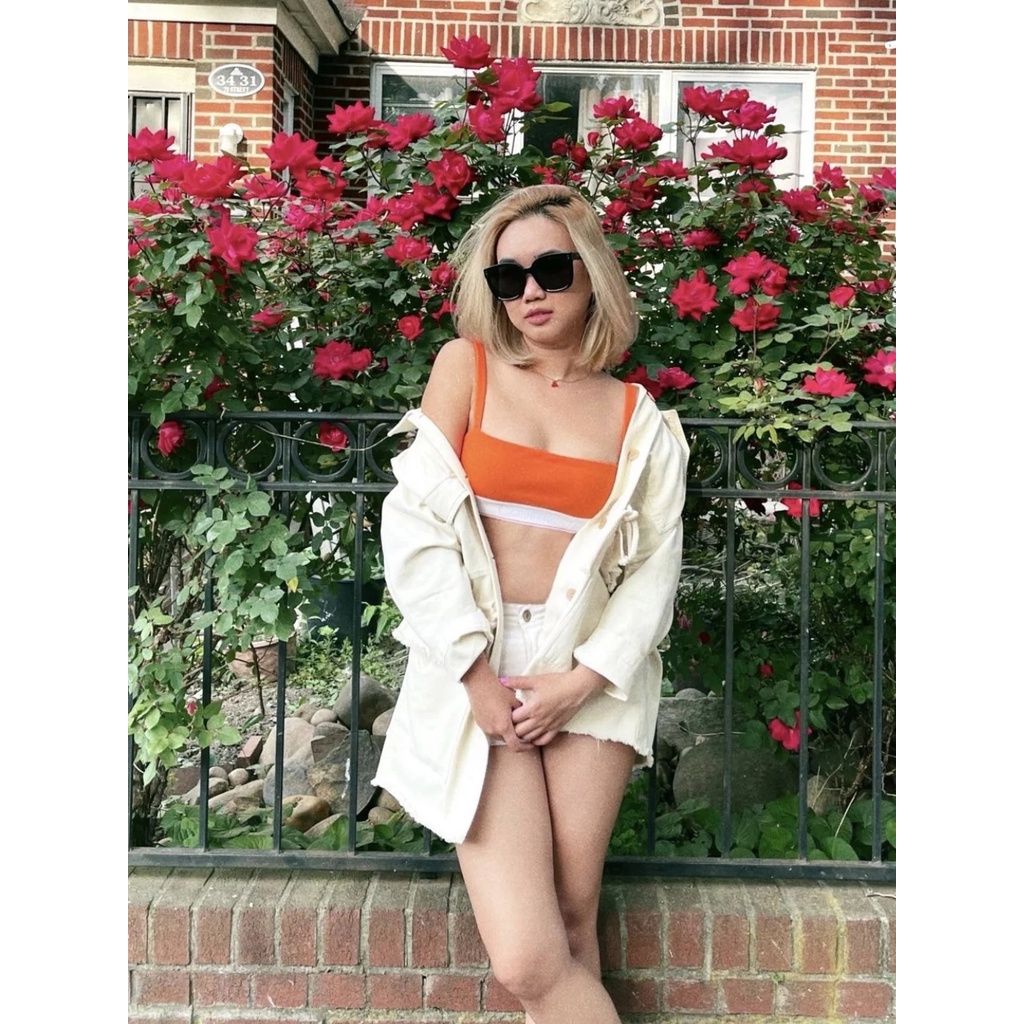 Jennie CKS#Heron Preston Áo Lót + Quần Lót Mới Dành Cho Nữ