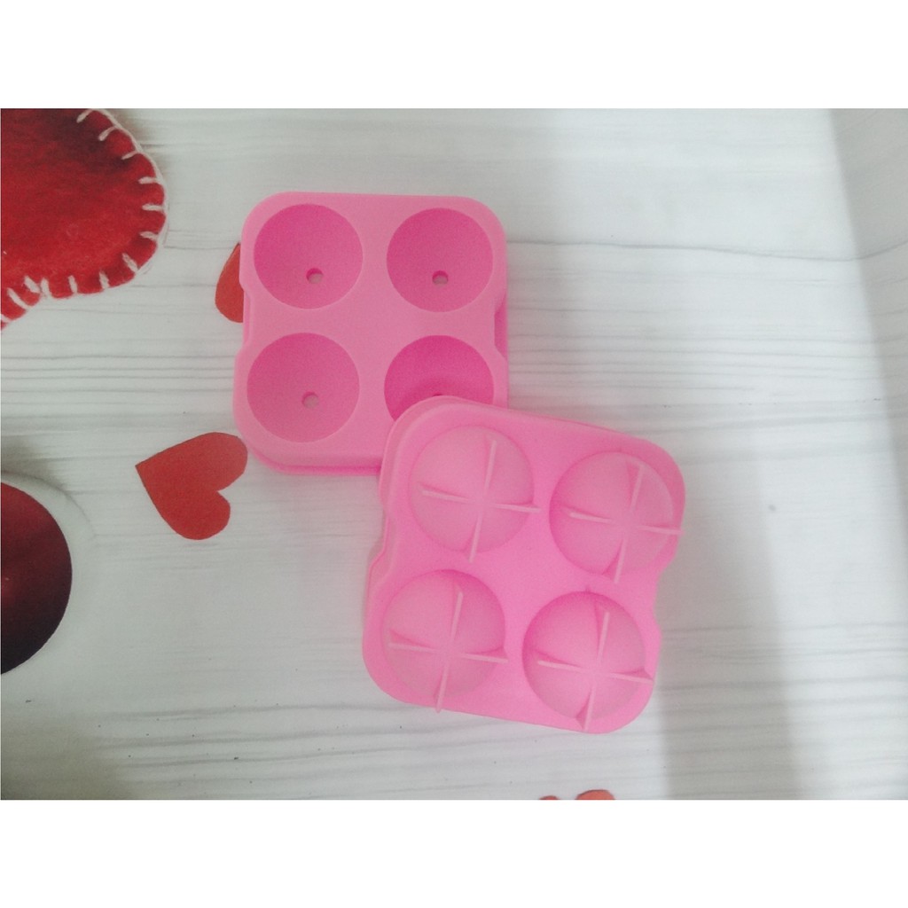 Khuôn mochi nước, thạch 4 hình tròn