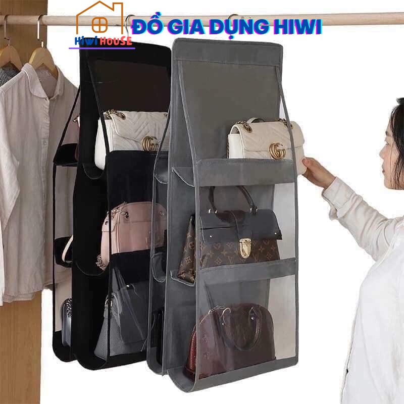 Túi bảo quản túi xách chống bụi 6 ngăn hàng chuẩn dày dặn