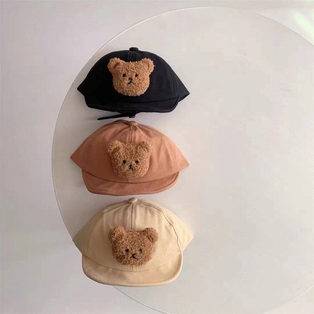 Mũ lưỡi trai hình gấu 3D dễ thương thời trang cho bé