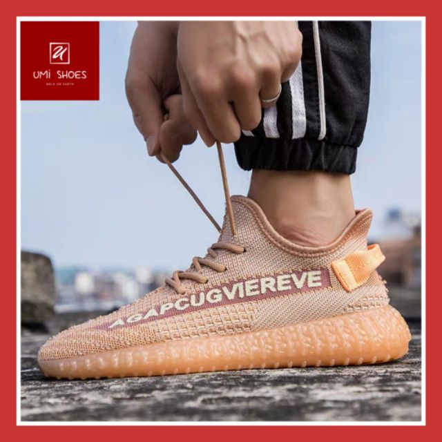 Giày thể thao nam Yz350 cá tính đế kép vải mềm êm thoáng chân phản quang phát sáng chân Hàn Quốc mẫu mới chạy bộ gym