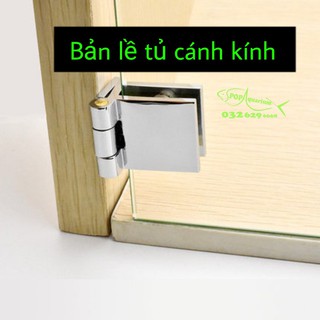 Bản lề chân tủ bể cá cánh kính