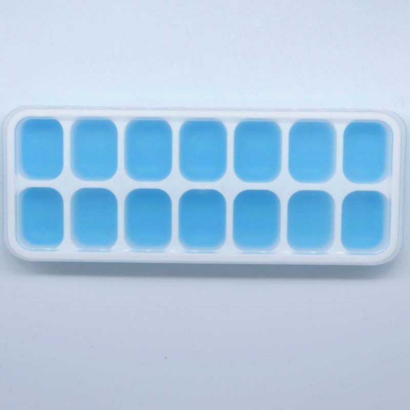 Khay Làm Đá, Trữ Đông,Bảo Quản Đồ Ăn Dặm, Khay Làm Đá Đáy Silicon Có Nắp Đậy An Toàn Tiện Dụng (t10,q10)