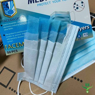 Khẩu trang y tế người lớn 4 lớp - Hộp 50 cái