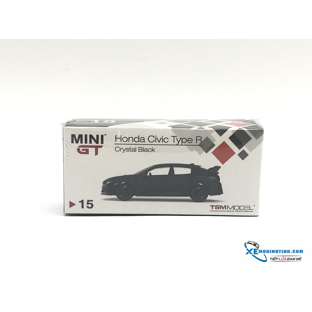 Xe Mô Hình Honda Civic Type R (FK8) Crystal 1:64 MiniGT ( Đen )