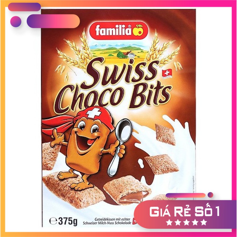 [375gr] Ngũ Cốc Nhân Sô Cô La Cho Bé Swiss Choco Bits Nhập Khẩu Thụy Sĩ DATE 21/04/2022