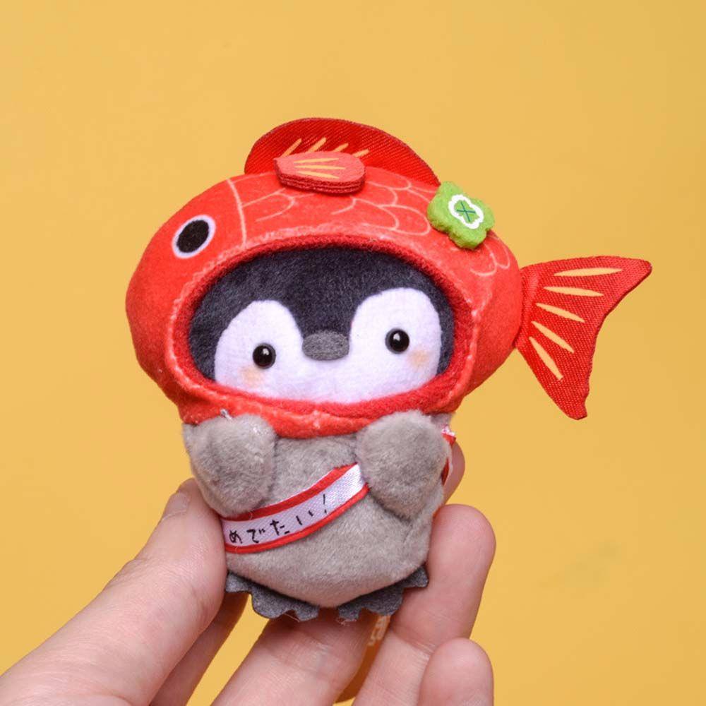 LILYES Móc Khóa Hình Chim Cánh Cụt Nhồi Bông Dễ Thương