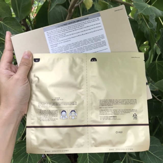 Date 2026 - Mặt nạ Ohui The First 24k tái sinh da cao cấp 40ml tinh chất vàng