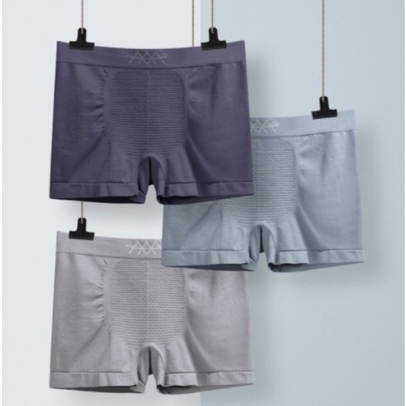Hộp 3 Quần Sịp Đùi Nam Nano Kháng Khuẩn Thoáng Mát Thấm Hút Mồ Hôi 3A EVA