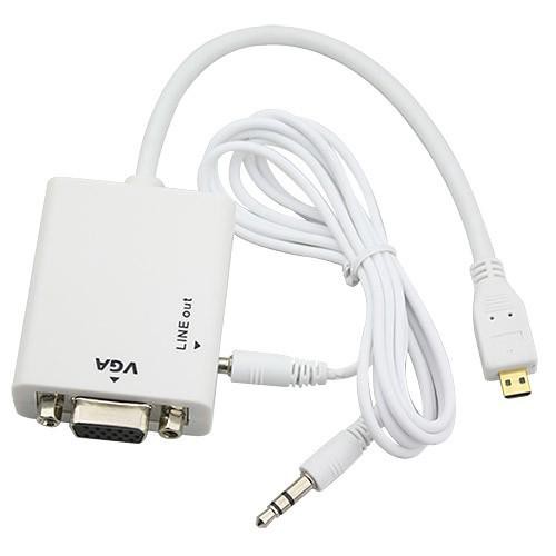 Đầu Chuyển Đổi Micro Hdmi Sang Vga + Audio