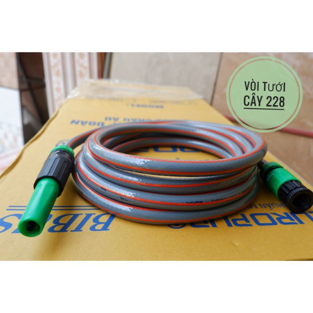 Bộ 20 Mét Dây Vòi Tưới Cây Siêu Bền Tăng Áp Đa Năng