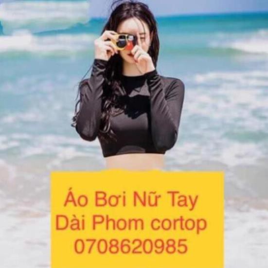 Áo Bơi/ Áo Tập/ Thể Thao Nữ Tay Dài Săn Mút Ngực (phom crotop thiết kế lưng Đan dây cực đẹp ) sexy  ྇ '  ཾ ་ ་  ྇