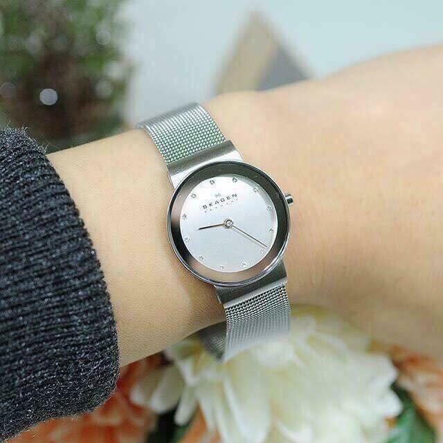 Đồng hồ Skagen nữ - Dây lưới mềm mại