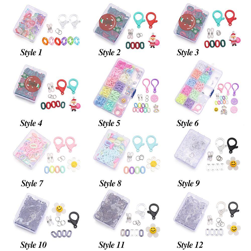 ESPO Dây Đeo Mắt Kính Bằng Nhựa Acrylic Đa Năng Hình Ông Già Noel DIY