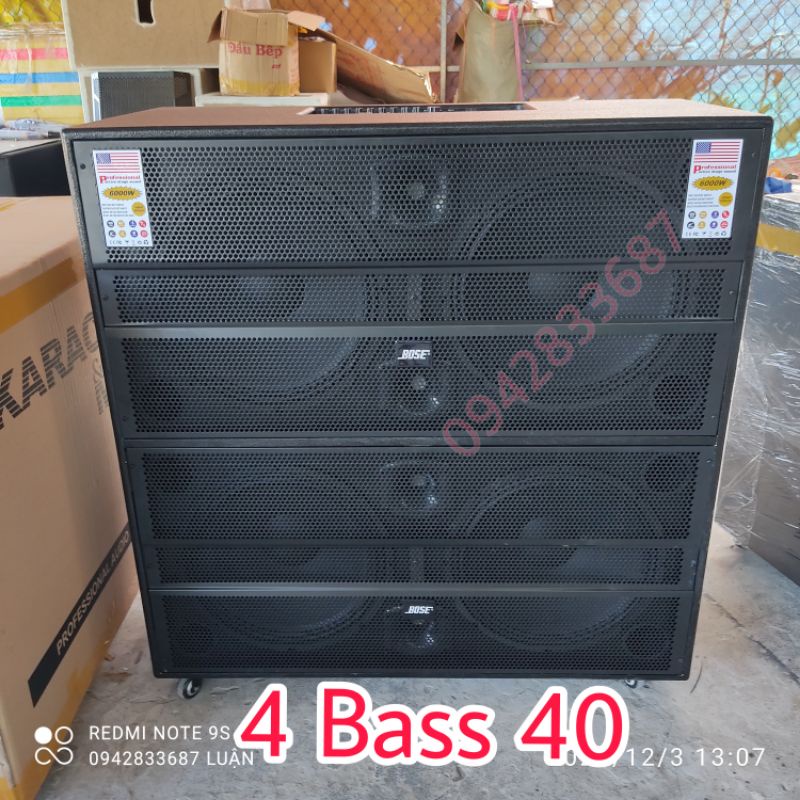 Loa Kéo Siêu Khủng 4 Loa 4 Tấc Reverb DSP