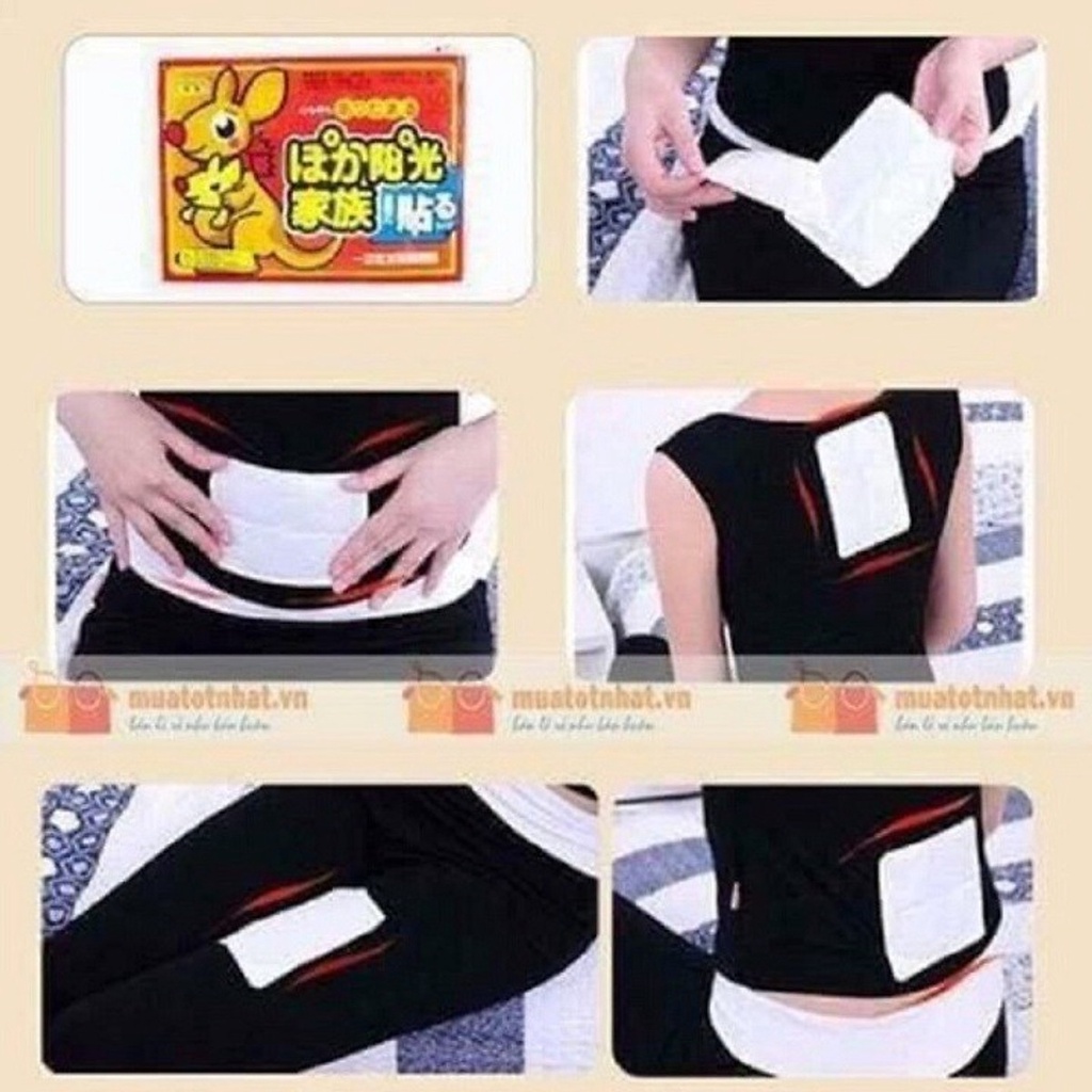 Combo 10 Miếng dán giữ nhiệt làm ấm cơ thể hình chuột túi