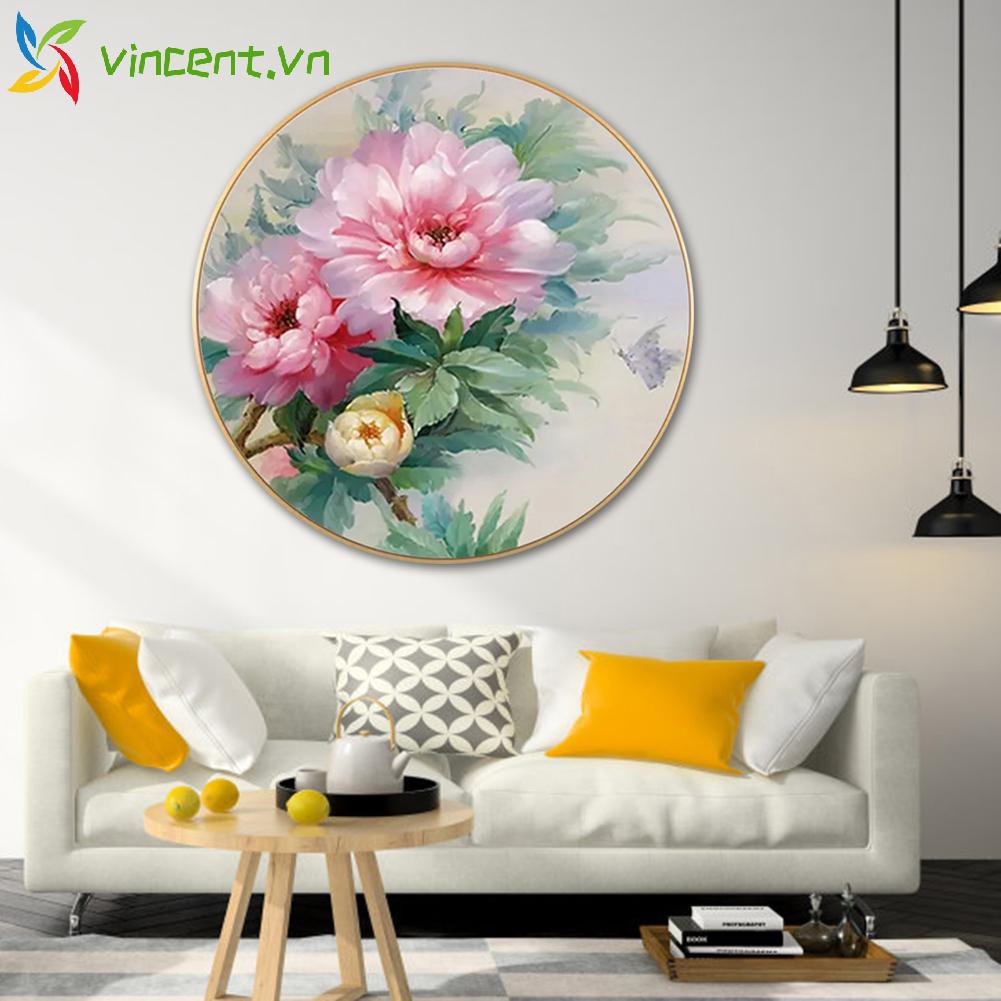 Tranh Thêu Chữ Thập Vải Canvas 50x50cm 11ct Hình Động Vật Và Hoa