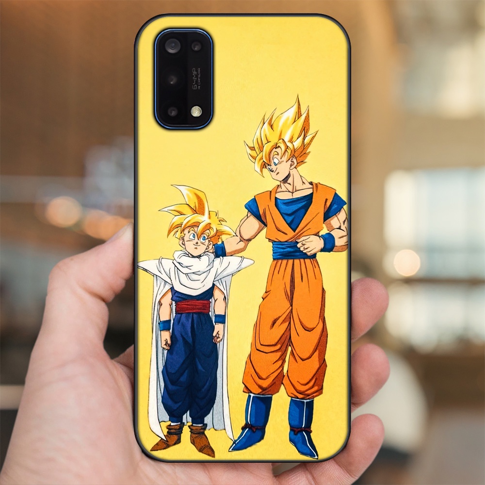 Ốp lưng Realme 7 Pro viền đen in hình Gohan Dragon Ball