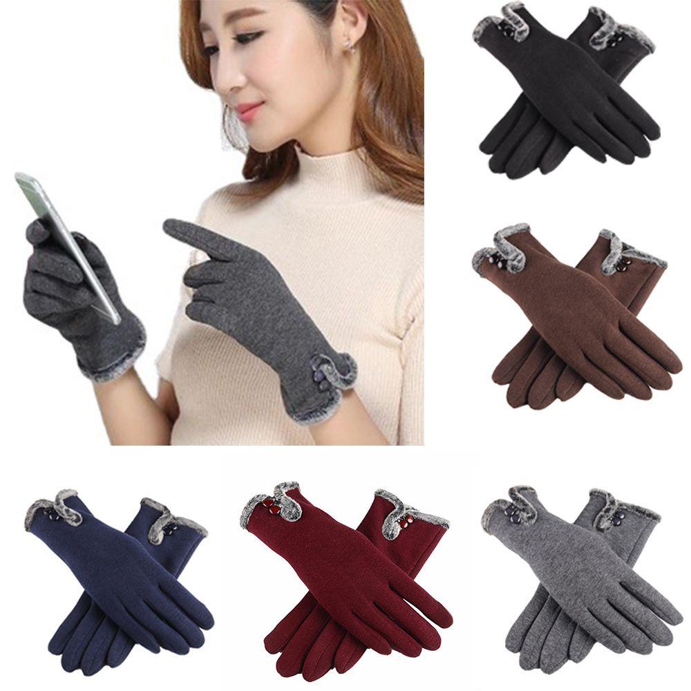 Găng Tay Giữ Ấm Mùa Đông Có Nút Cảm Ứng Màn Hình