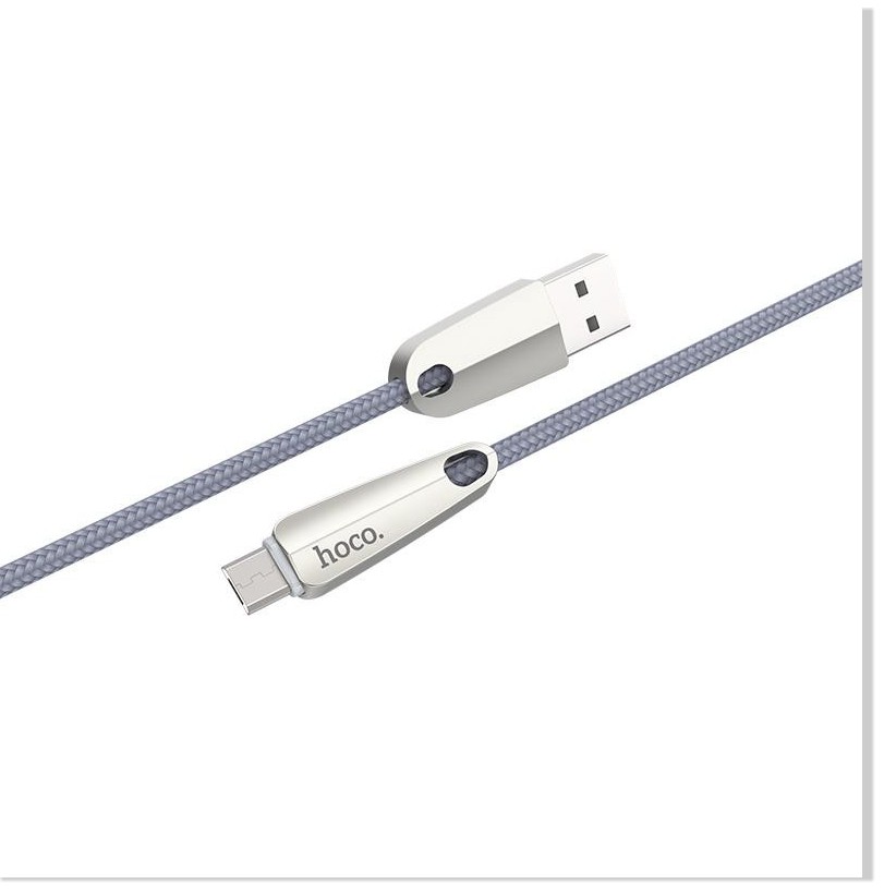 Cáp sạc Micro USB Hoco U35 sạc nhanh tự ngắt sạc khi đầy pin, sạc nhanh 2.4A Max dài 200cm chống chai pin - MrPhukien