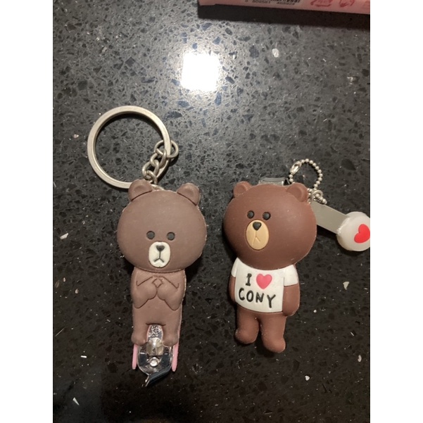 Bông mút, chổi trang điểm, dụng cụ trang điểm vệ sinh tai Gấu Thỏ Brown Cony Choco Line