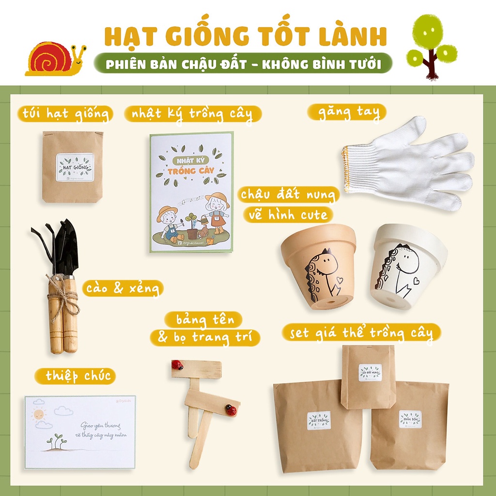 BỘ DỤNG CỤ TRỒNG CÂY "HẠT GIỐNG TỐT LÀNH" CHO BÉ