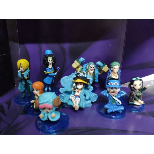 Bộ mô hình nhân Vật chibi One piece WCF BĂNG MŨ RƠM anime Phiên bản kỉ niệm 20 năm Luffy robin brook franky