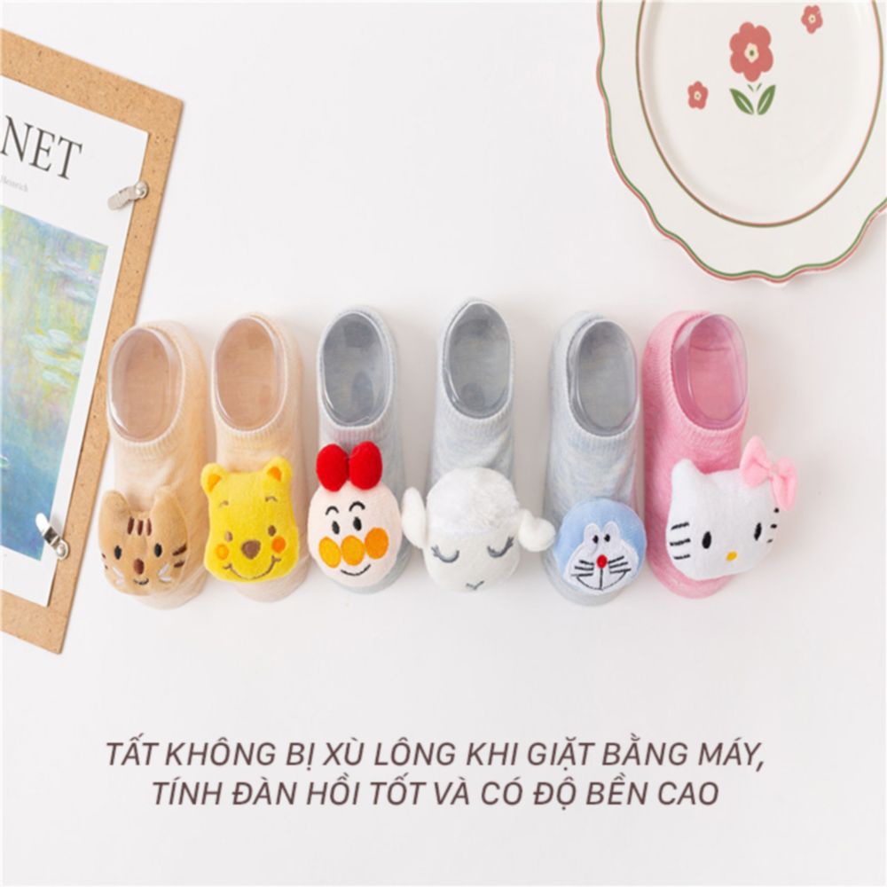 Tất hình thú cho bé giữ ấm chân, chống trượt hình động vật dễ thương