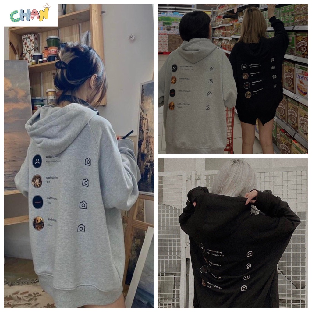 Áo Hoodie Sadboiz Why Are You Form Rộng Tay Phồng Unisex