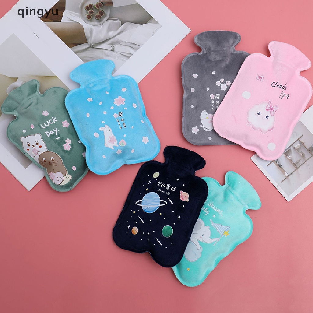 [Hàng mới về] Túi chườm nước nóng hình gấu Teddy nhồi bông cashmere lông cừu đáng yêu gọn nhẹ