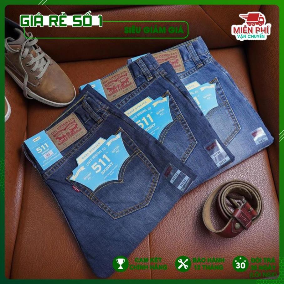 Quần Bò Jean Nam Levis 511 Hàng, Made in Cambodia (Mã 4-5-6)