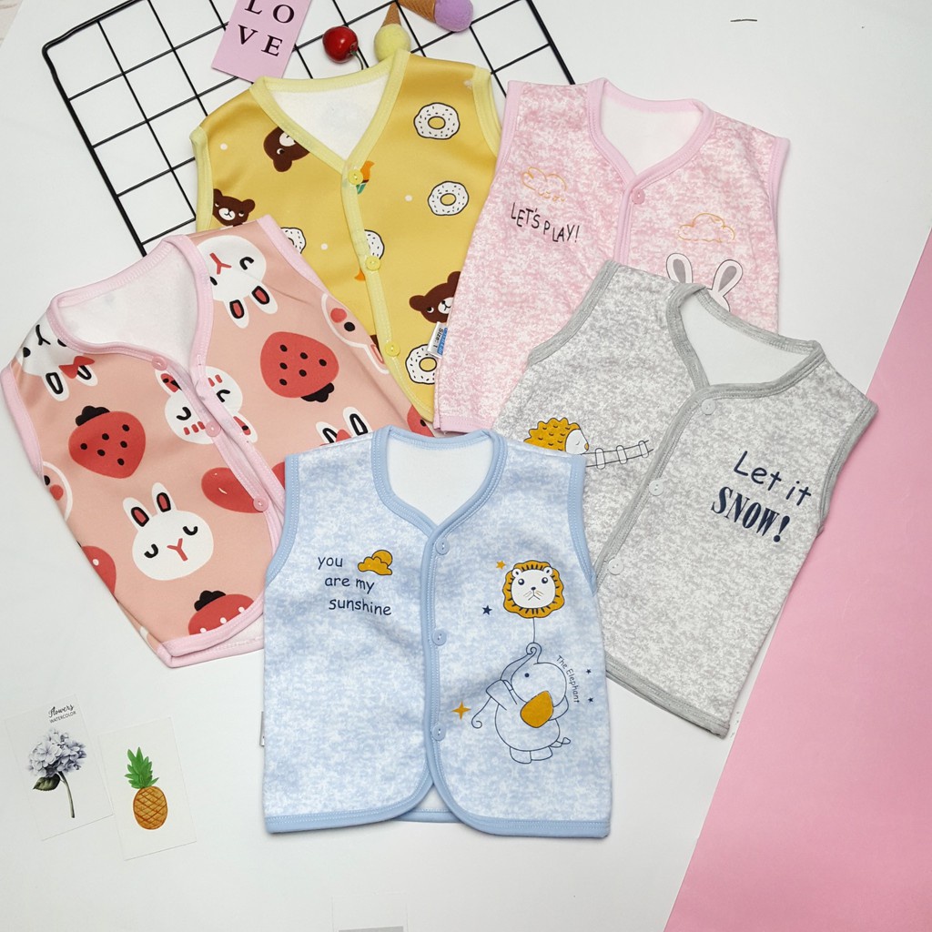 Áo Gile Nỉ Lông Cho Bé