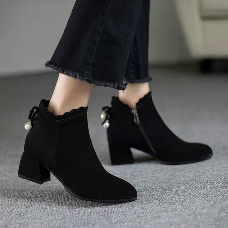  Giày boot da lộn phong cách thời trang Hàn Quốc 2020 | BigBuy360 - bigbuy360.vn