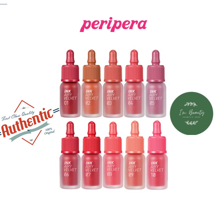 [Chính Hãng Peri Pera] Son #Peripera Ink Airy Velvet Korea Chính Hãng