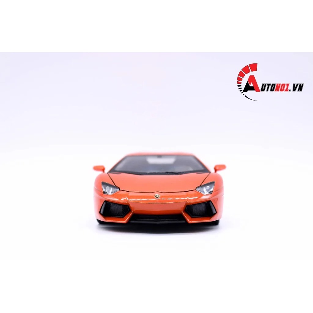 MÔ HÌNH XE LAMBORGHINI AVENTADOR LP700-4 ORANGE 1:24 WELLY 4650