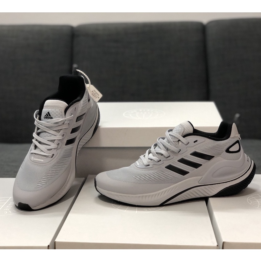 Giày Sneaker Nam Nữ Adidas Alphamagma 2022 Xám Vạch Đen
