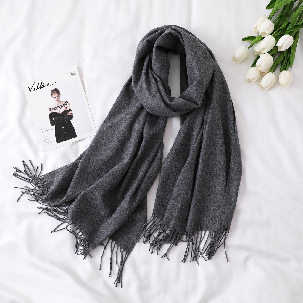 [FreeShip từ 50K] Khăn Dạ cashmere chất đẹp bản to 200 x 70cm nặng 250g