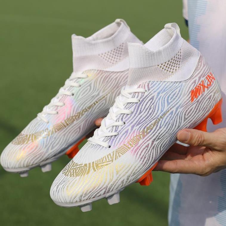 LV-NEW Giày đá banh giày đá bóng cổ cao - sân nhân tạo FG Soccer Shoes Mercurial football boots 🔥 XIÊU RẺ < (