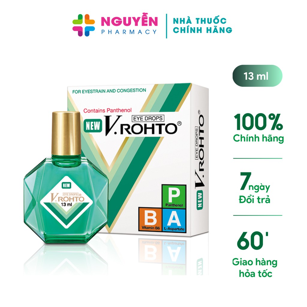 Nước nhỏ mắt Vrohto New - Giúp làm giảm mỏi mắt, khô mắt, phục hồi thị lực