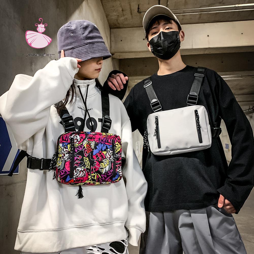Túi đeo chéo trước ngực vải oxford thời trang phong cách hiphop đường phố dành cho nam