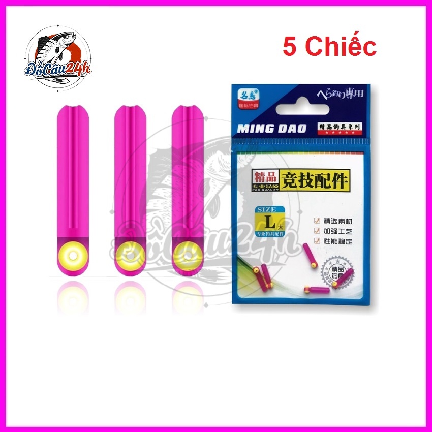 Gói 5 Chân Cắm Phao Silicon Ming Dao Dùng Cho Cần Câu Đài